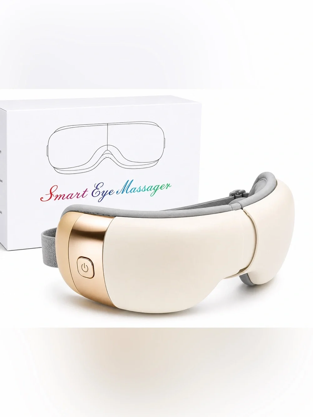 Smart Eye Massager with Heat, Air Compression & Bluetooth Music | New in Box